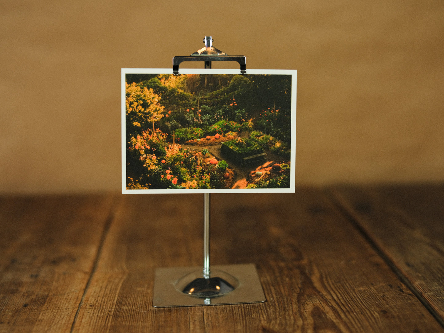 Vykort med köksträdgård - svenskt designat trädgårdskort från Mandelmanns